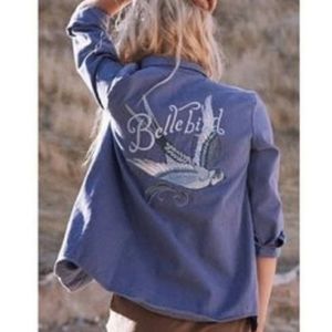 NWT Spell Belle Bird Chambray Jacket
